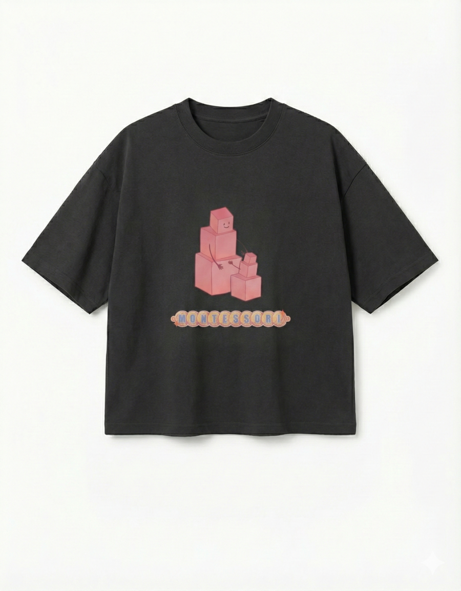 The Pink Tower Tee — Slate