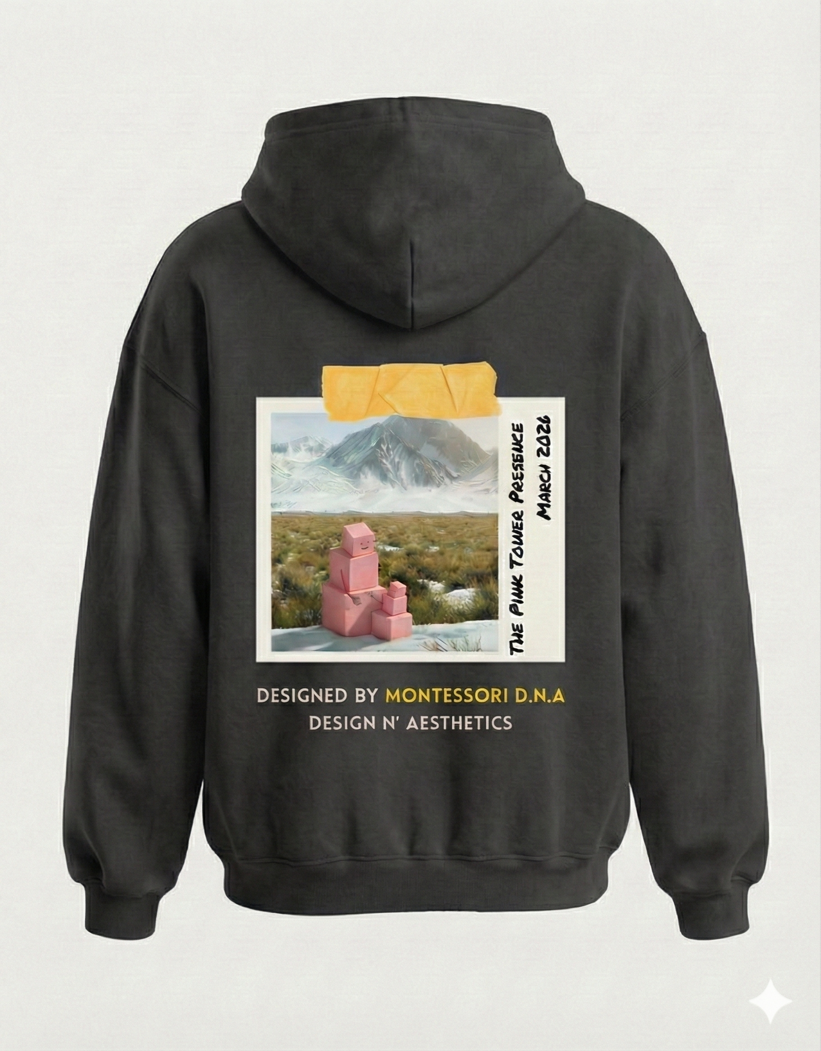 Pink Tower Sweatshirt - Charcoal