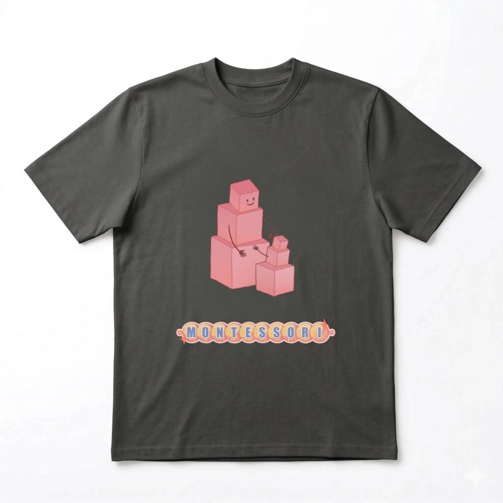 The Pink Tower Tee — Slate - Line product image