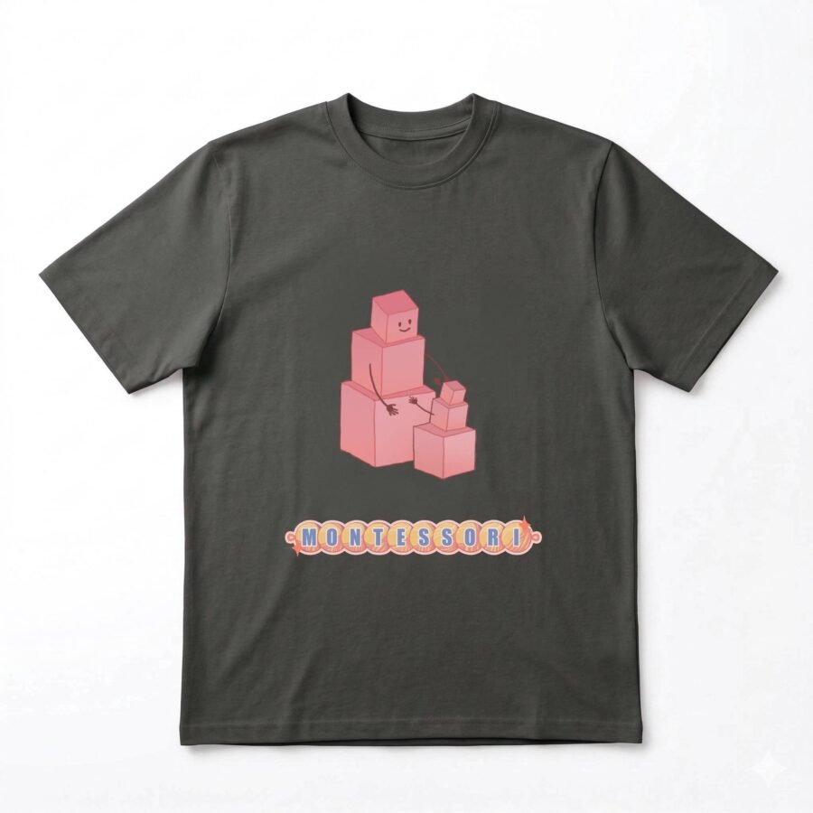 The Pink Tower Tee — Slate