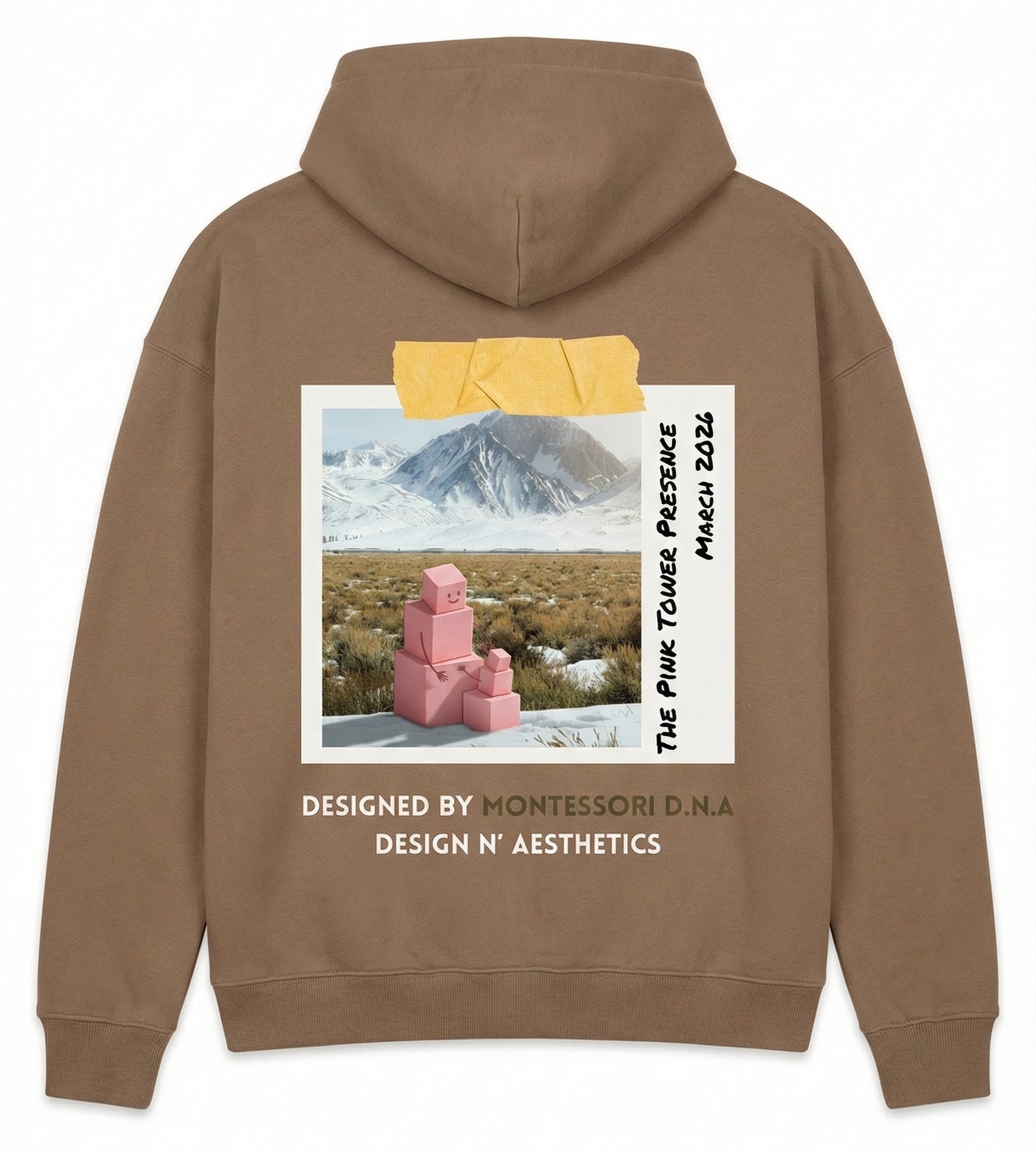 Pink Tower Sweatshirt - Beige